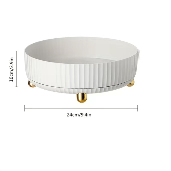 NEW WHITE LAZY SUSAN TURNER - Picture 4 of 4